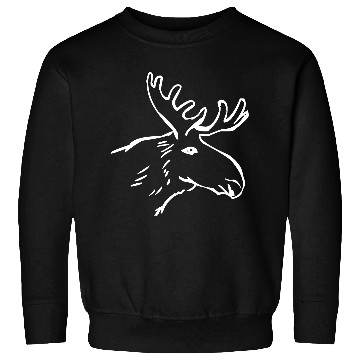 Discover Moose Illustration Sweatshirts