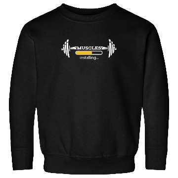 Discover Funny Gym Installing Muscles Sweatshirts for Workout
