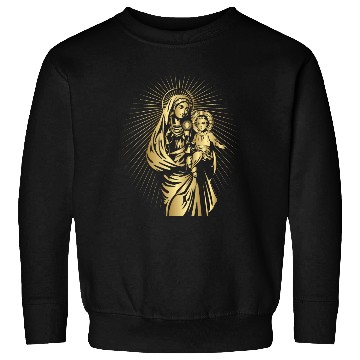 Discover BLESSED VIRGIN MARY AND BABY JESUS Sweatshirts