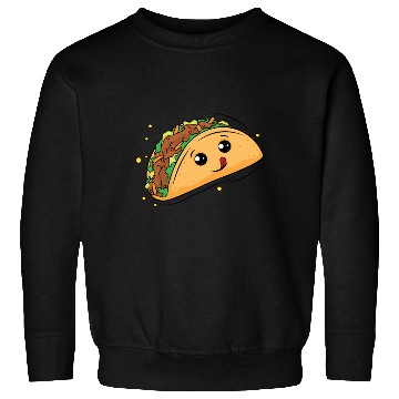 Discover Delicious Taco Cartoon Sweatshirts