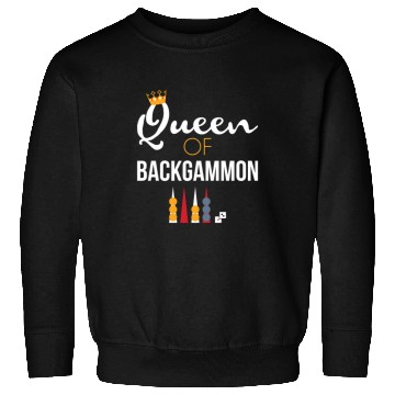 Discover Queen of Backgammon Sweatshirts Board Game Backgammon