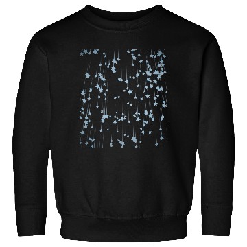 Discover Beautiful blue stars falling down Sweatshirts