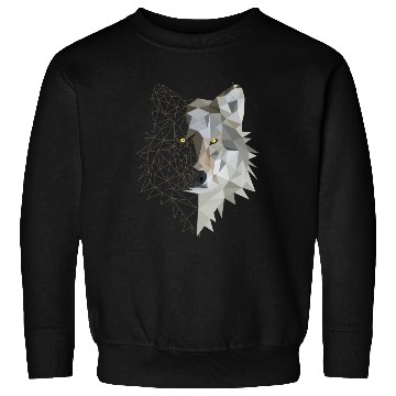 Discover Geometric Wolf Sweatshirts