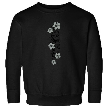 Discover Hibiscus Flowers Sommer Tendril Aloha Sweatshirts