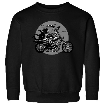 Discover Death Motorcycle Death Grim Reaper Crow Gift Idea Sweatshirts