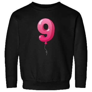 Discover Number 9 Balloon, 9th birthday, 9 year old Sweatshirts
