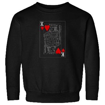 Discover KING OF HEARTS PLAYING CARD Sweatshirts