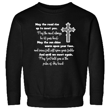 Discover Irish Blessing with Celtic Knot Cross Sweatshirts