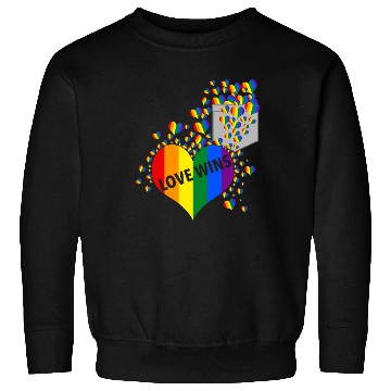 Discover Love Wins Pride LGBTQ Community Pride Month Sweatshirts