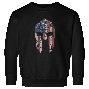 Discover Spartan Stars & Stripes Bodybuilding distressed Sweatshirts