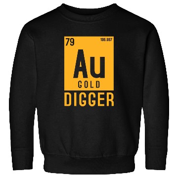 Discover Gold Au Periodic Table Elements Sweatshirts