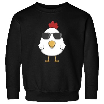 Discover Chicken cool sunglasses farm animal chickens hen Sweatshirts