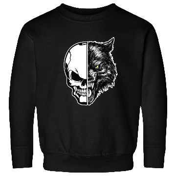 Discover skull and wolf Sweatshirts
