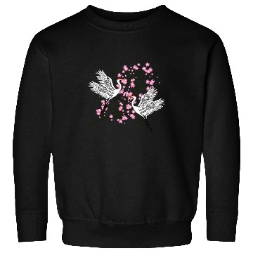 Discover Crane Cherry Blossom Japanese traditional gift Sweatshirts