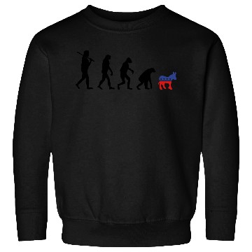 Discover Evolution Backwards Democrats election campaign Sweatshirts