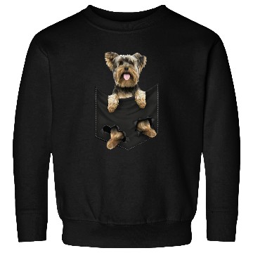 Discover yorkshire terrier pocket mid classic dogs Sweatshirts