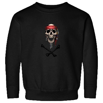 Discover Pirate Skull and Crossbones Sweatshirts