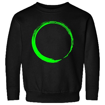 Discover Circle Design Green Sweatshirts
