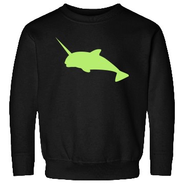 Discover Sharp narwhal in green uniwhale Sweatshirts