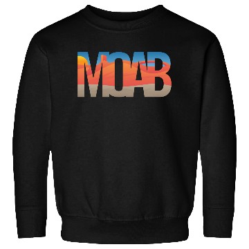 Discover Moab Utah Scenic Typography Sweatshirts
