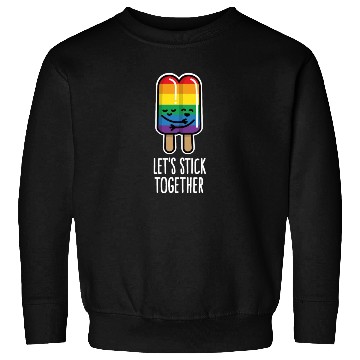 Discover Let's stick together funny gay couple popsicle Sweatshirts
