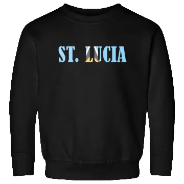 Discover St Lucia flag Sweatshirts