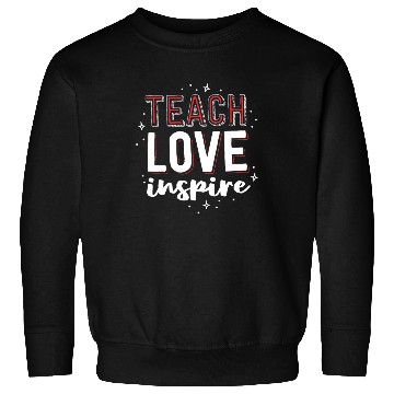 Discover Teach Love Inspire Teacher Christmas Gift School Sweatshirts