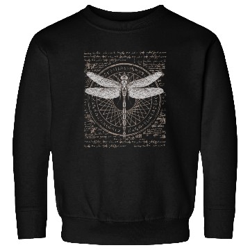 Discover Ancient Science Dragonfly Study Alchemy Symbol Sweatshirts