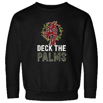 Discover Deck The Palms Tropical Hawaiian Buffalo Plaid Sweatshirts