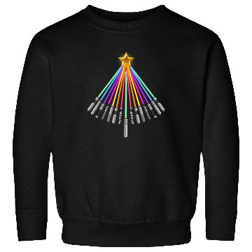 Discover Lightsaber Christmas Tree Sweatshirts