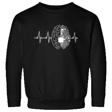 Discover Programming Lover Programmer Heartbeat design Sweatshirts
