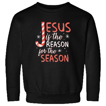 Discover Jesus Is The Reason For The Season Candy Cane Chr Sweatshirts