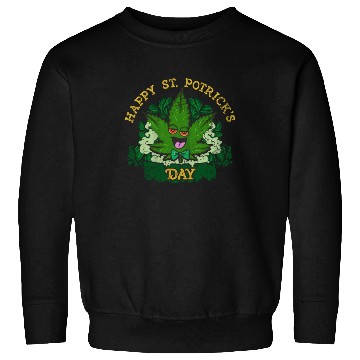 Discover Marijuana St Potricks Day 420 Weed St Patricks Sweatshirts
