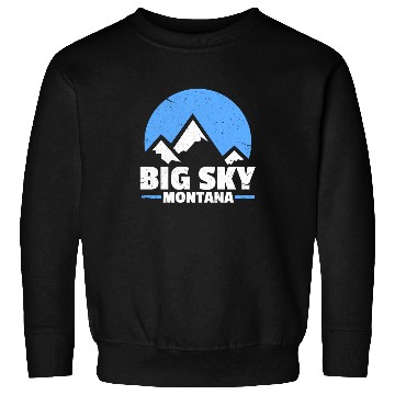 Discover Snowboarding Big Sky Montana Sweatshirts
