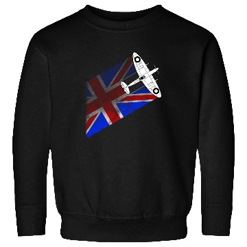 Discover Spitfire UK Flag Mk.1 RAF British WWII Sweatshirts