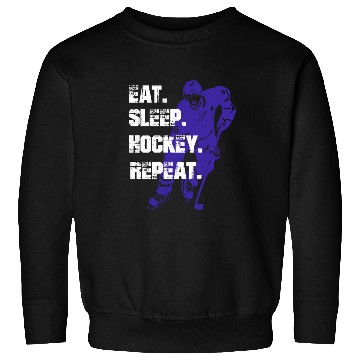 Discover EAT SLEEP HOCKEY REPEAT Sweatshirts