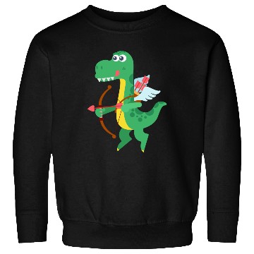 Discover Lovely Dinosaur cupid in Valentine's day Sweatshirts