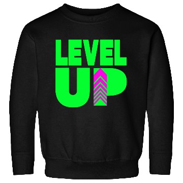 Discover Level Up Neon Green Sweatshirts