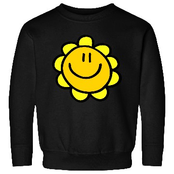 Discover happy smiling sun flower Sweatshirts