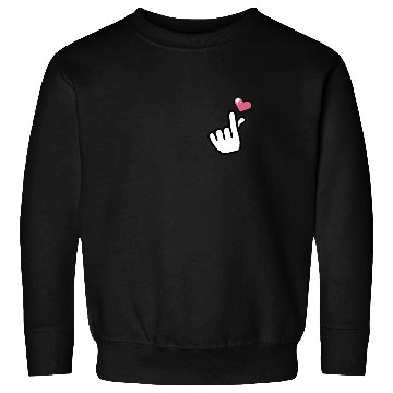 Discover heart finger korean pop Sweatshirts