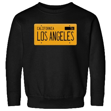 Discover Los Angeles California 1956 yellow license plate Sweatshirts