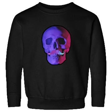 Discover Neon Mustache Skull Sweatshirts