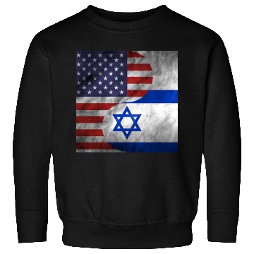 Discover USA Israel Dual Yin Yang Flag Sweatshirts