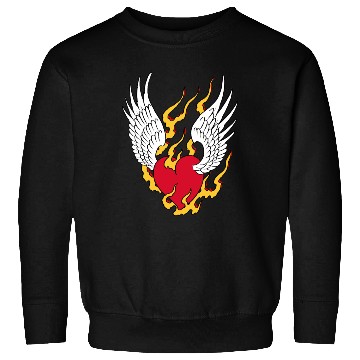 Discover On fire - Angel Heart Sweatshirts