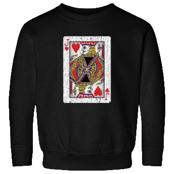 Discover jack of hearts playing card Sweatshirts