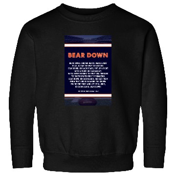 Discover Bear Down Lyrics Poster Sweatshirts
