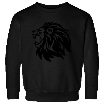 Discover roaring lion head black Sweatshirts