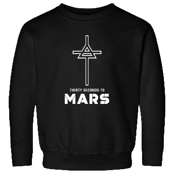Discover 30 Seconds to Mars Cross Logo Sweatshirts