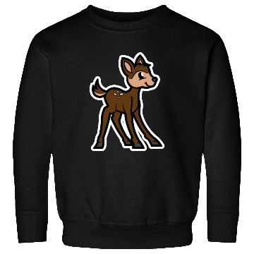 Discover Brown Deer Cartoon Animals Cartoon Island Sweatshirts