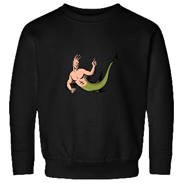 Discover Sea Monkey Pointing Mascot Sweatshirts
